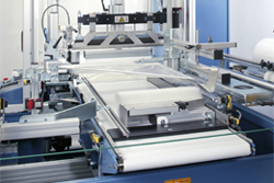 Pusher mit Produkt | Technifol für BVM Brunner