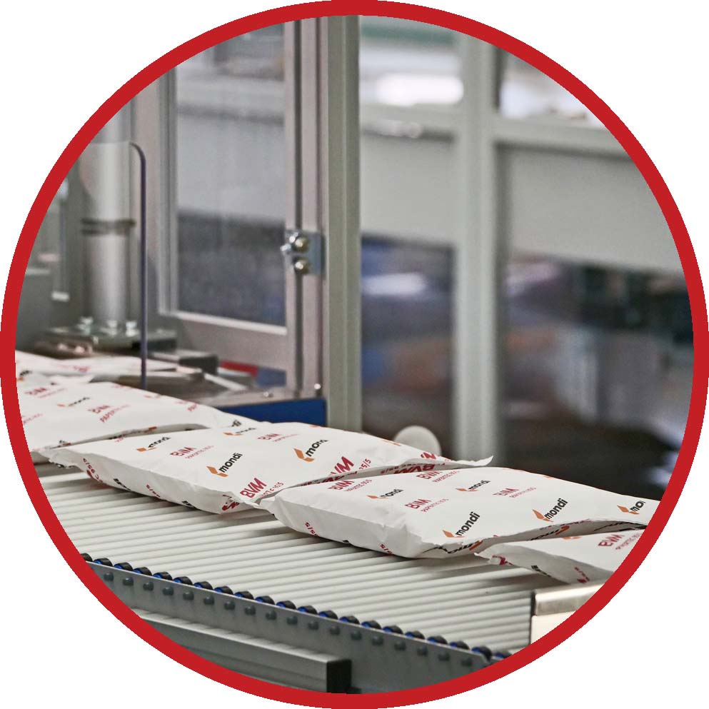 Packmusterbeispiel Papertec 95/5 | Technifol für BVM Brunner