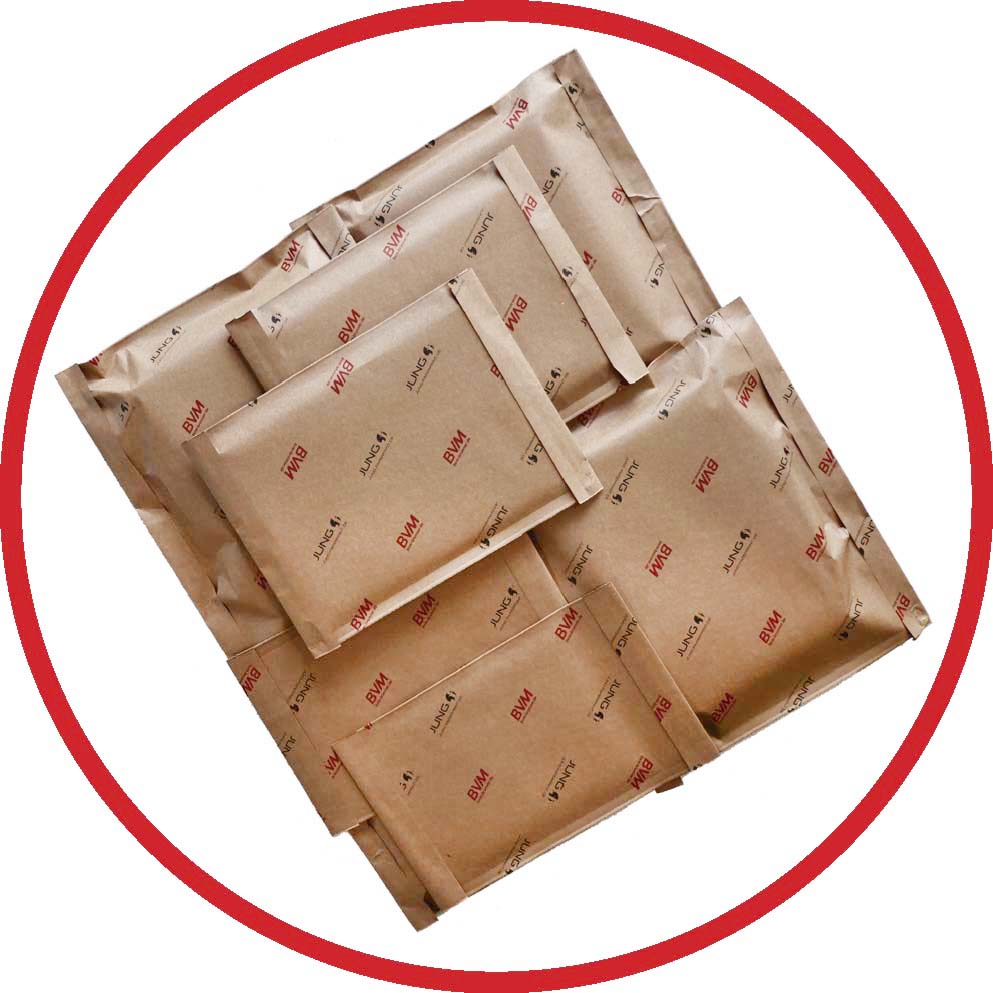 Packmusterbeispiel Papertec Maxibrief | Technifol für BVM Brunner