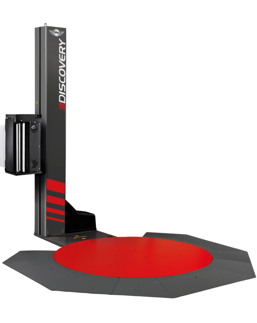 Halbautomatische stretchmaschine discovery - flacher drehteller